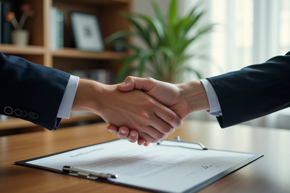 Echange de certificat entre deux personnes au bureau